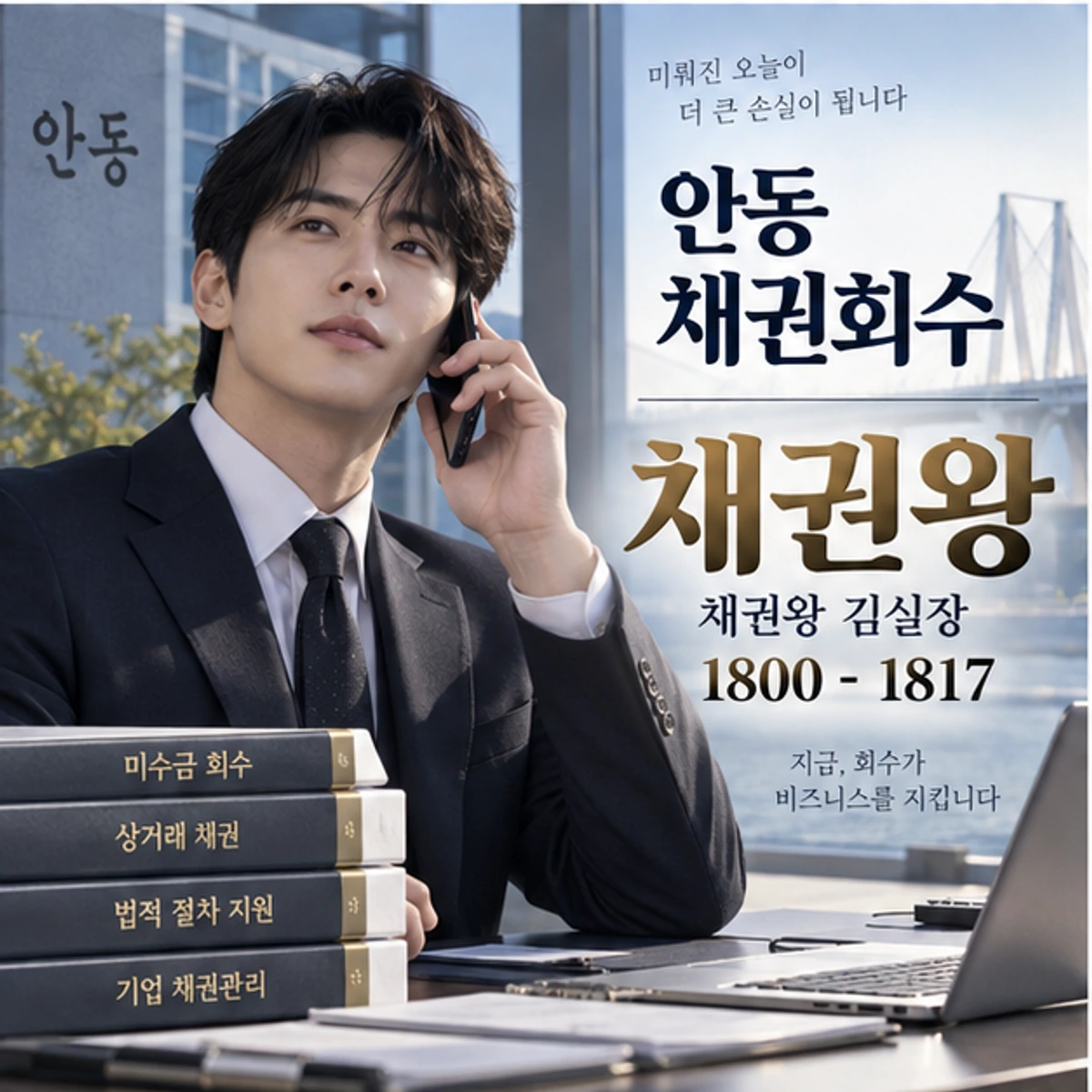 안동 채권회수 자료를 검토하는 김실장