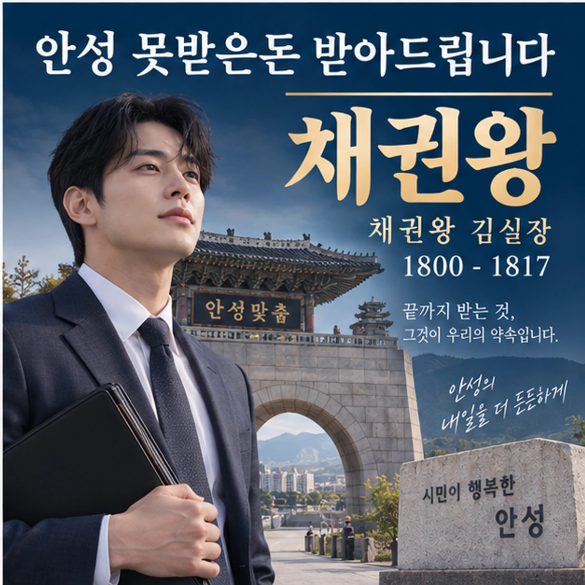 안성 못받은돈 받아드립니다 자료를 검토하는 김실장