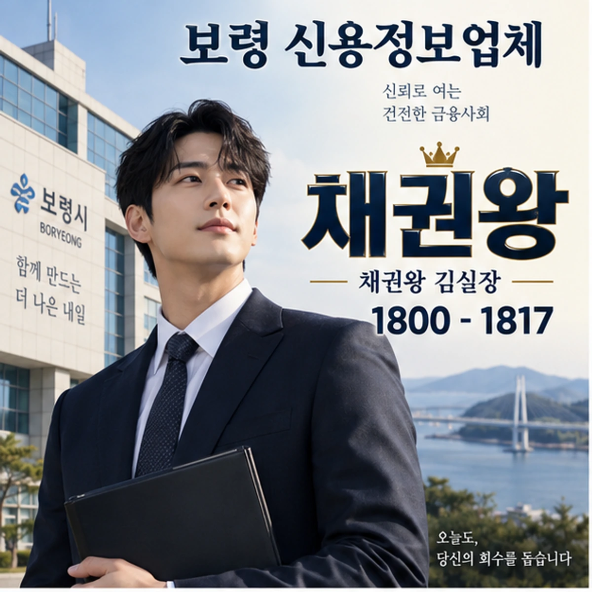 보령 신용정보업체 자료를 검토하는 김실장