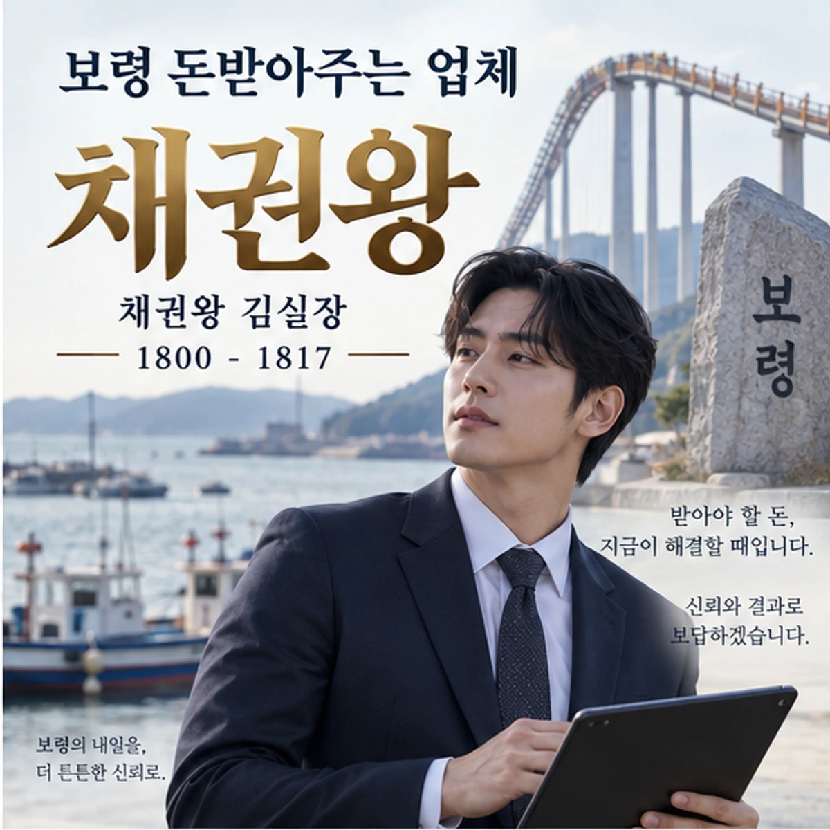보령 돈받아주는 업체 자료를 검토하는 김실장