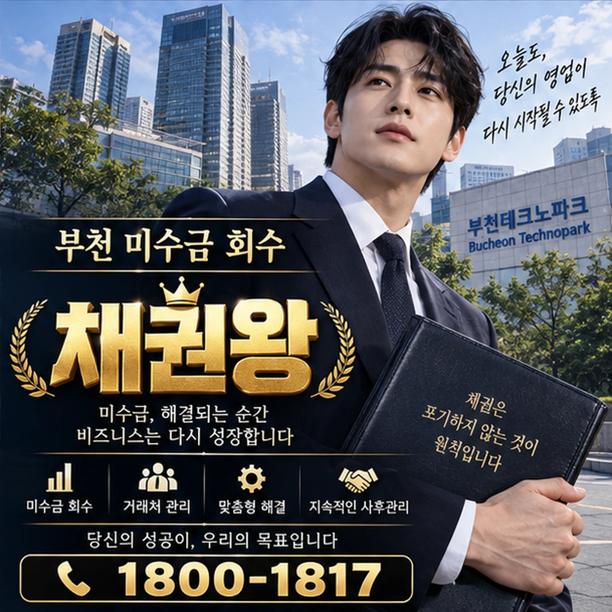 부천 미수금 회수 자료를 검토하는 김실장
