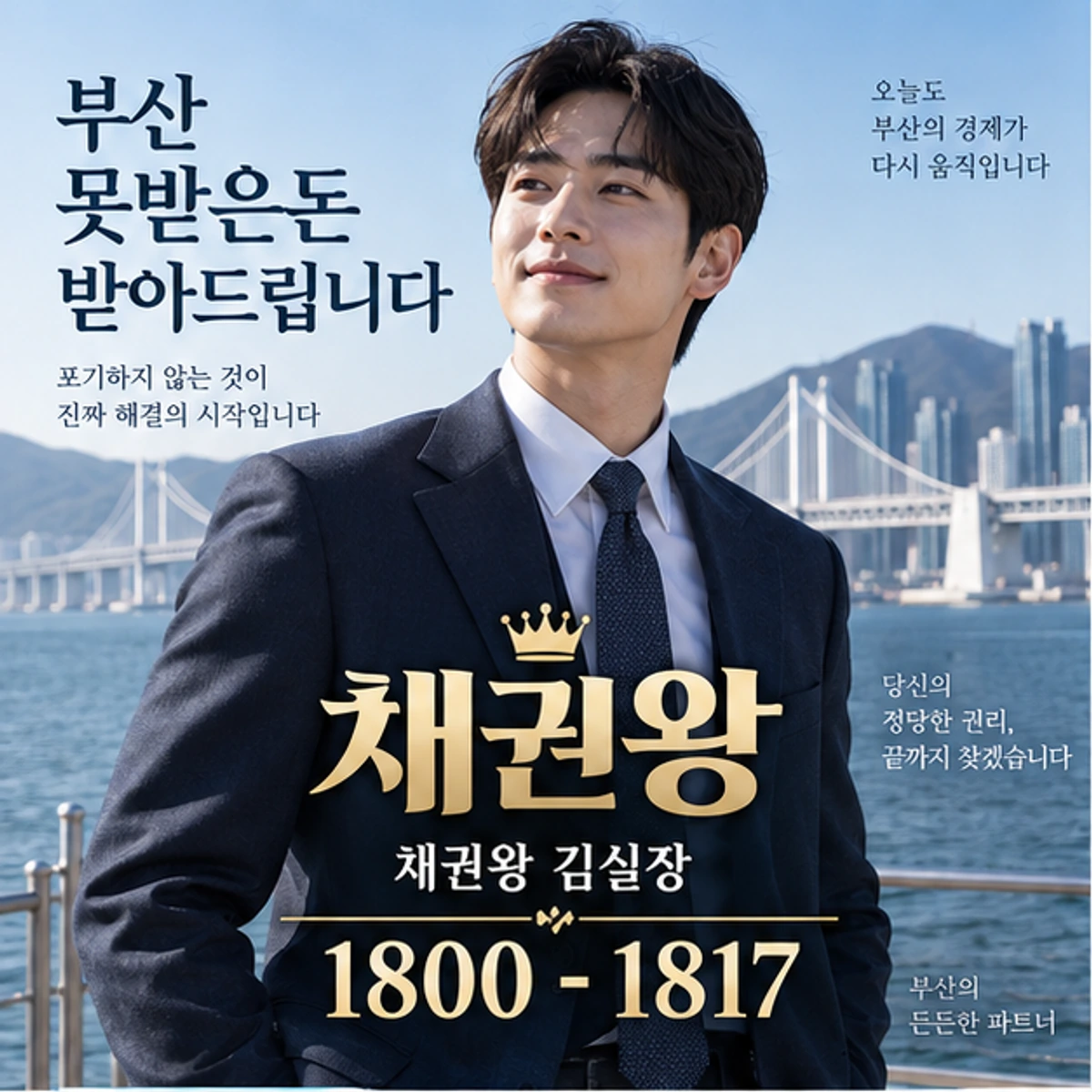 부산 못받은돈 받아드립니다 자료를 검토하는 김실장