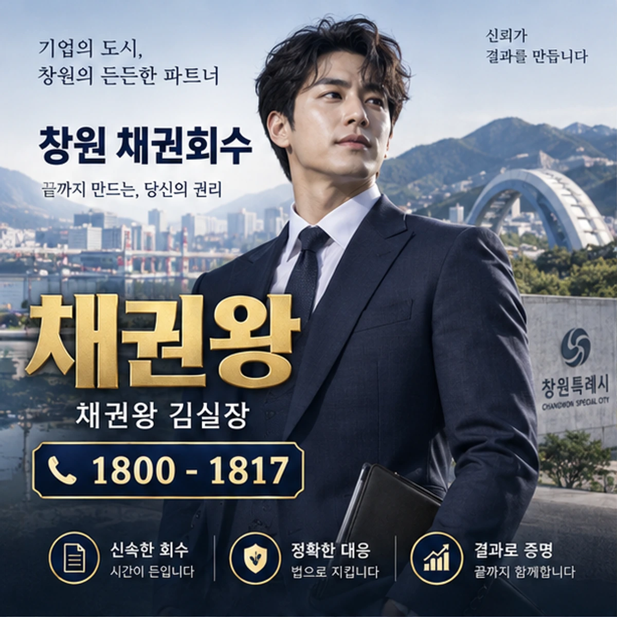 창원 채권회수 자료를 검토하는 김실장