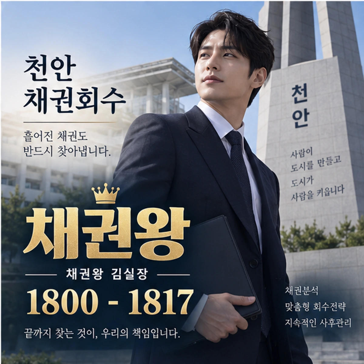 천안 채권회수 자료를 검토하는 김실장