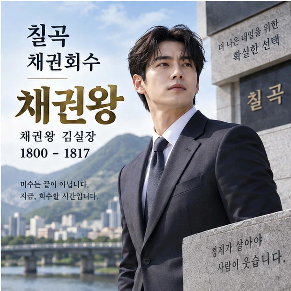 칠곡 채권회수 자료를 검토하는 김실장