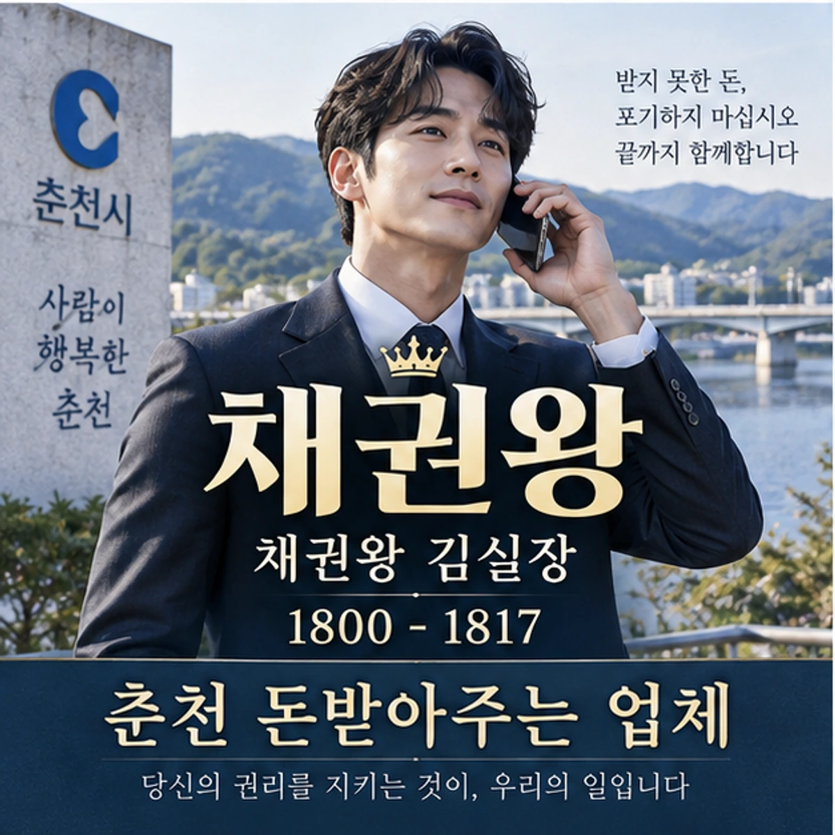 춘천 돈받아주는 업체 자료를 검토하는 김실장