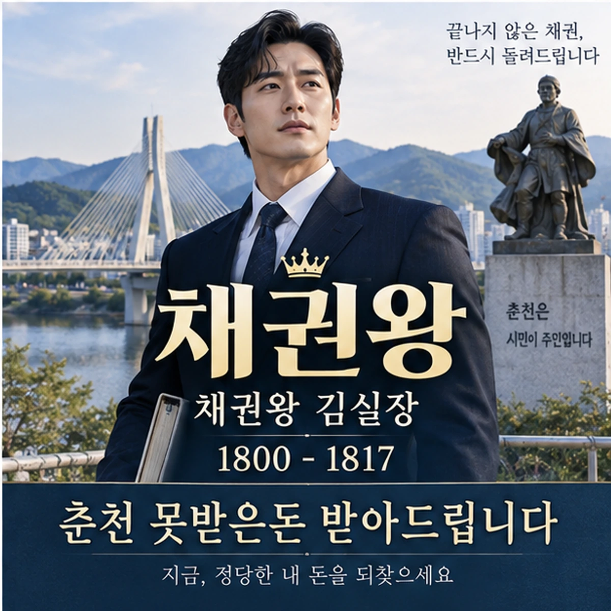 춘천 못받은돈 받아드립니다 자료를 검토하는 김실장