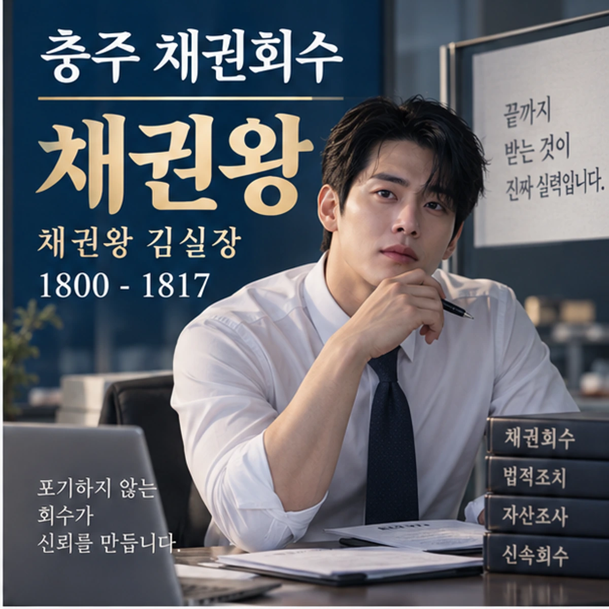 충주 채권회수 자료를 검토하는 김실장
