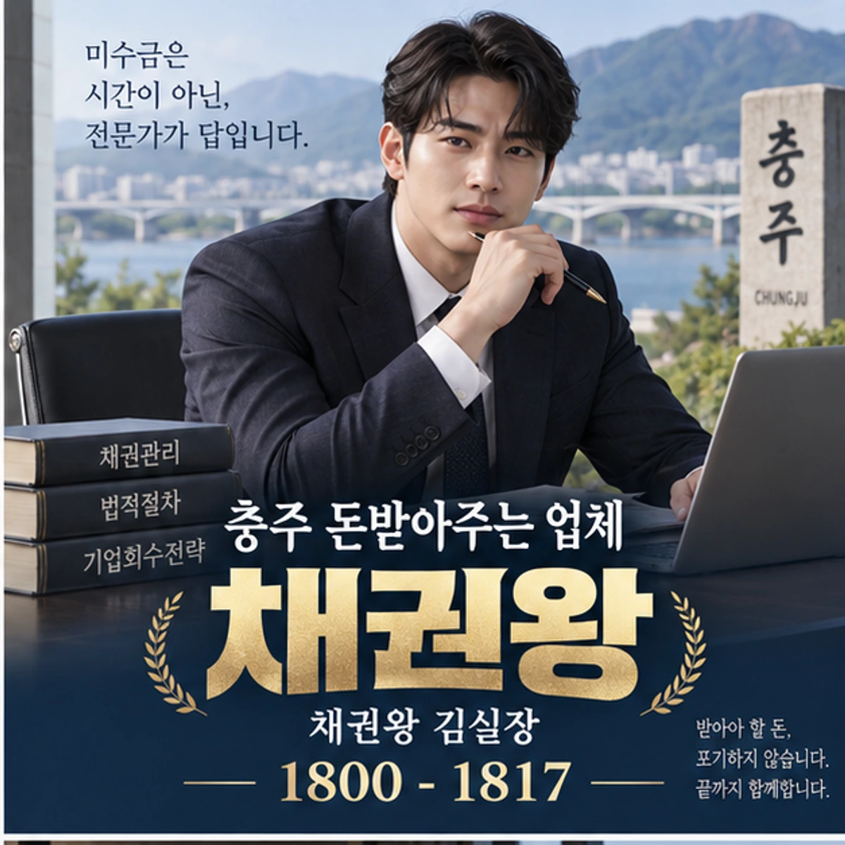 충주 돈받아주는 업체 자료를 검토하는 김실장