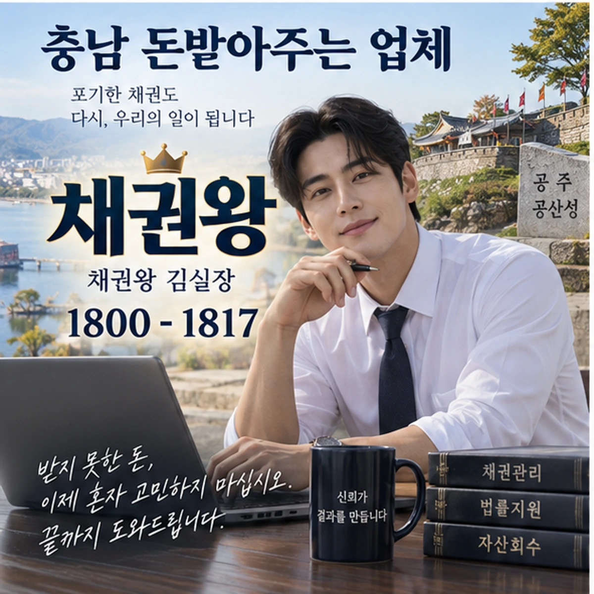 충남 돈받아주는 업체 자료를 검토하는 김실장