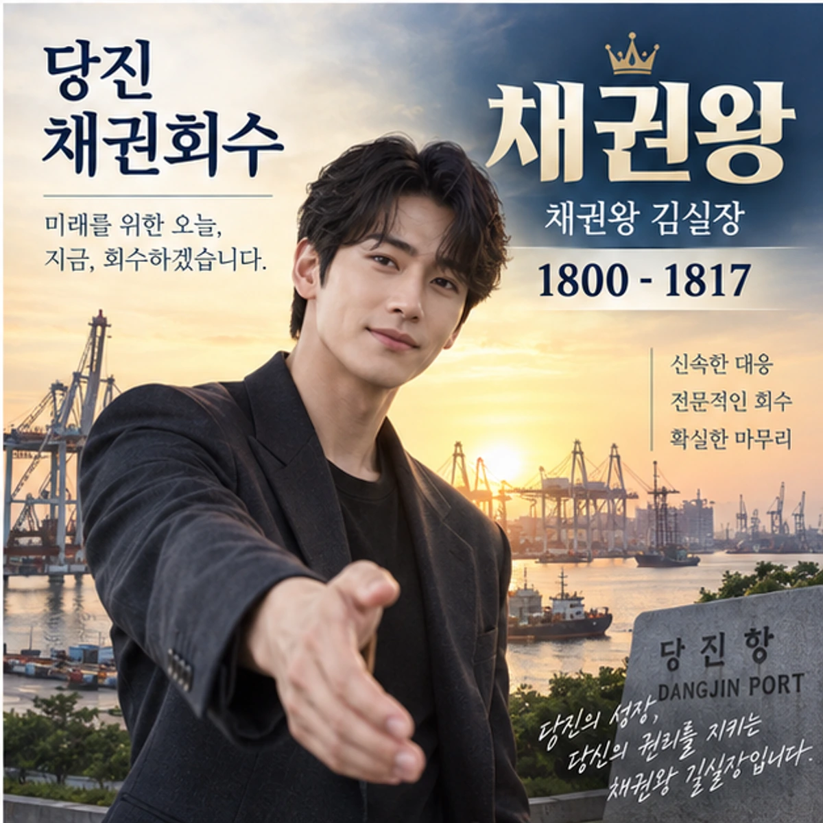 당진 채권회수 자료를 검토하는 김실장