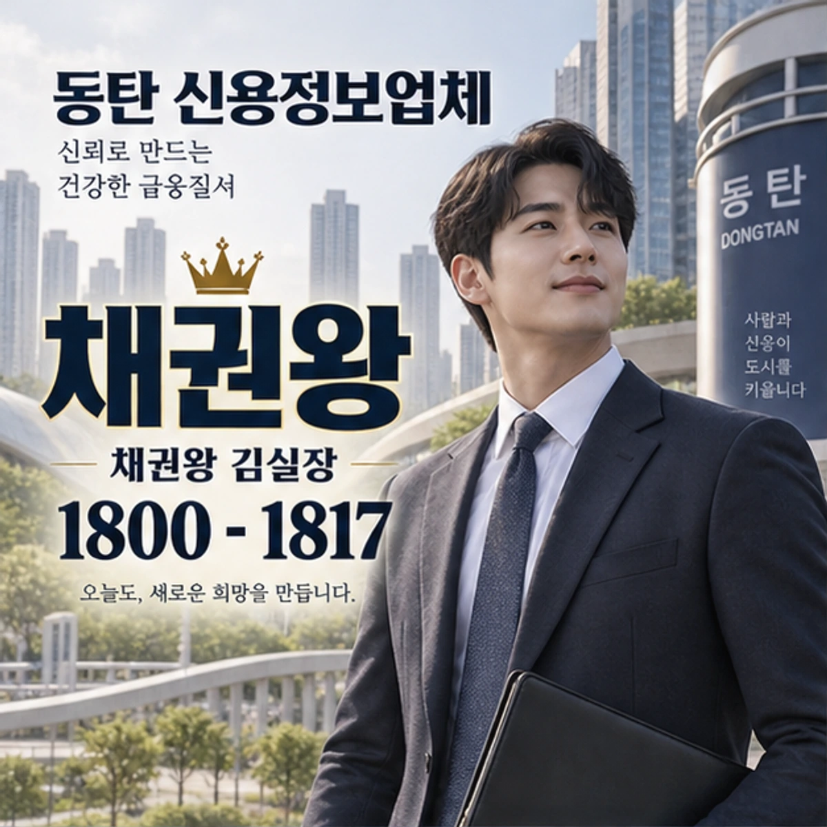 동탄 신용정보업체 자료를 검토하는 김실장