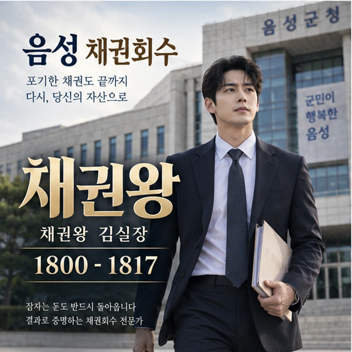 음성 채권회수 자료를 검토하는 김실장