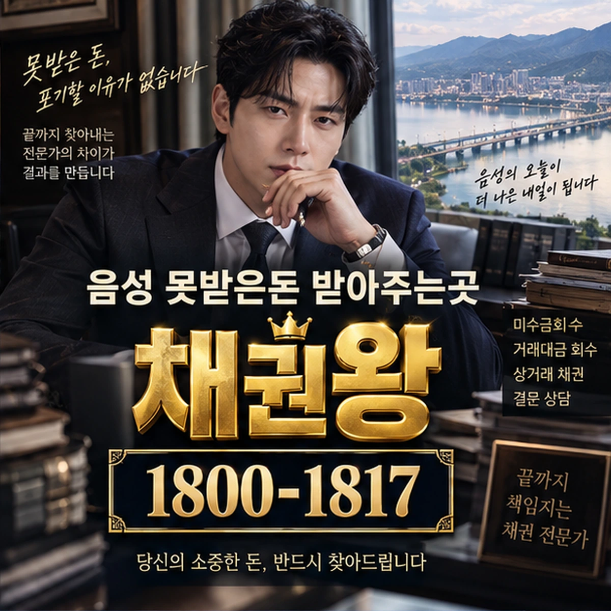 음성 못받은돈 받아주는곳 자료를 검토하는 김실장