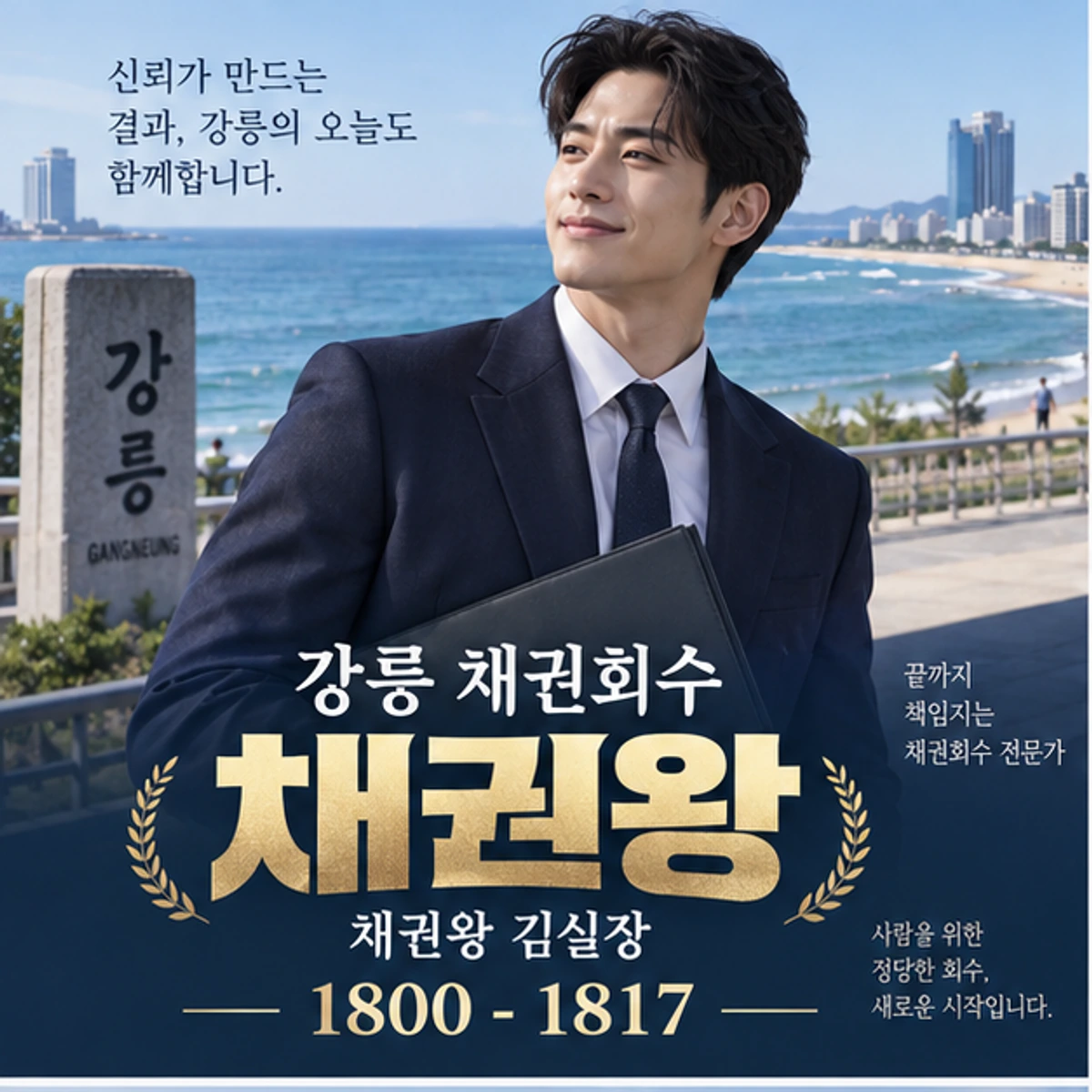 강릉 채권회수 자료를 검토하는 김실장