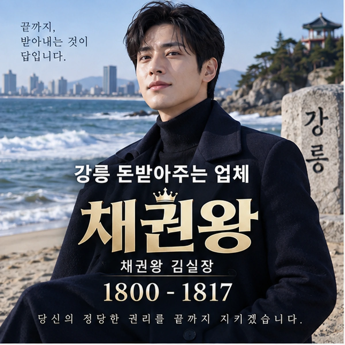강릉 돈받아주는 업체 자료를 검토하는 김실장