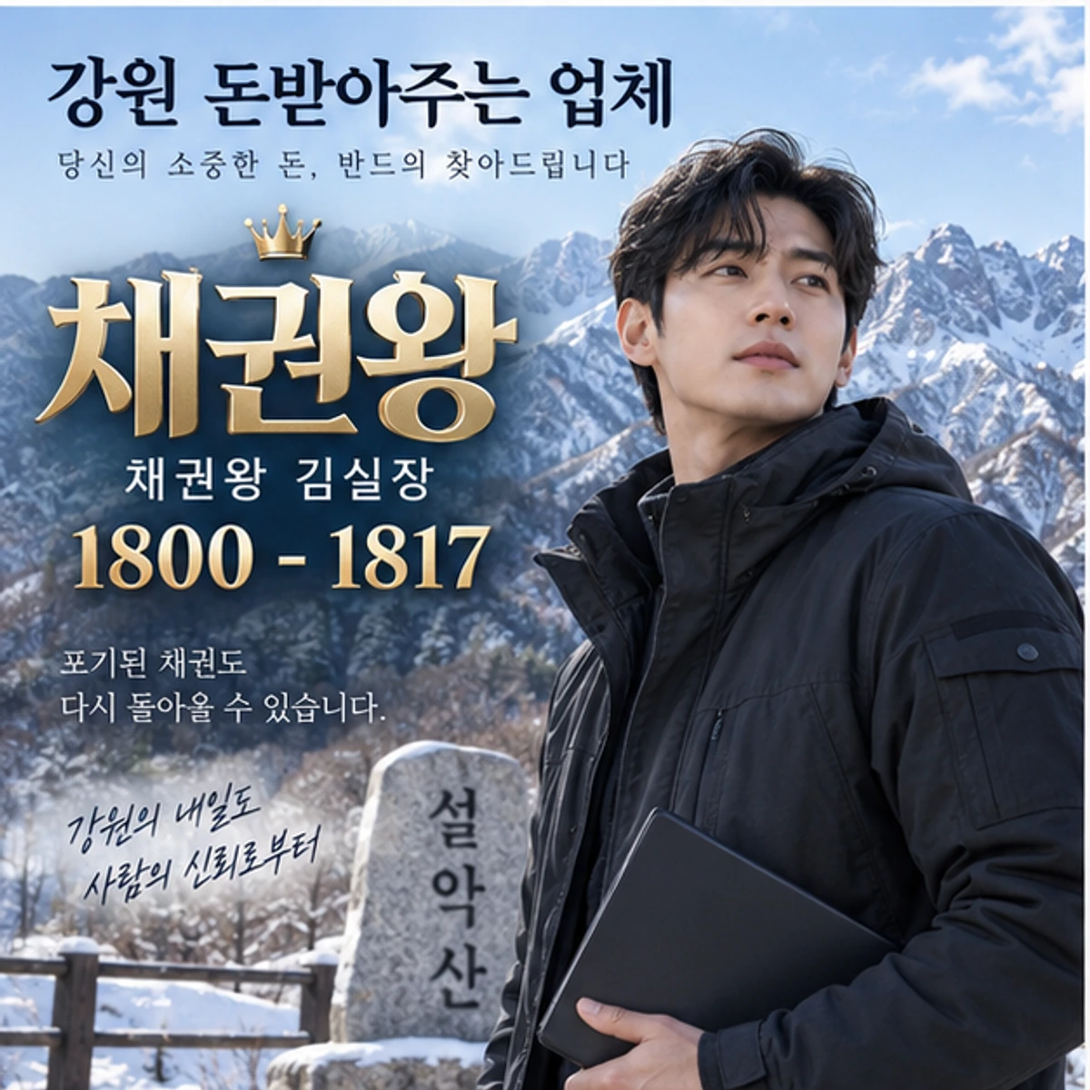 강원 돈받아주는 업체 자료를 검토하는 김실장