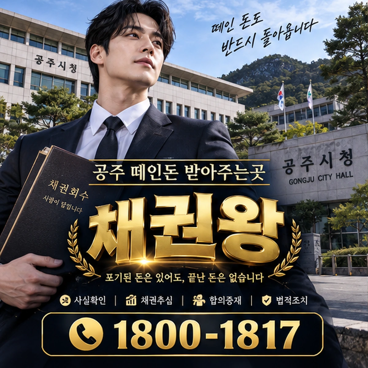 공주 떼인돈 받아주는곳 자료를 검토하는 김실장