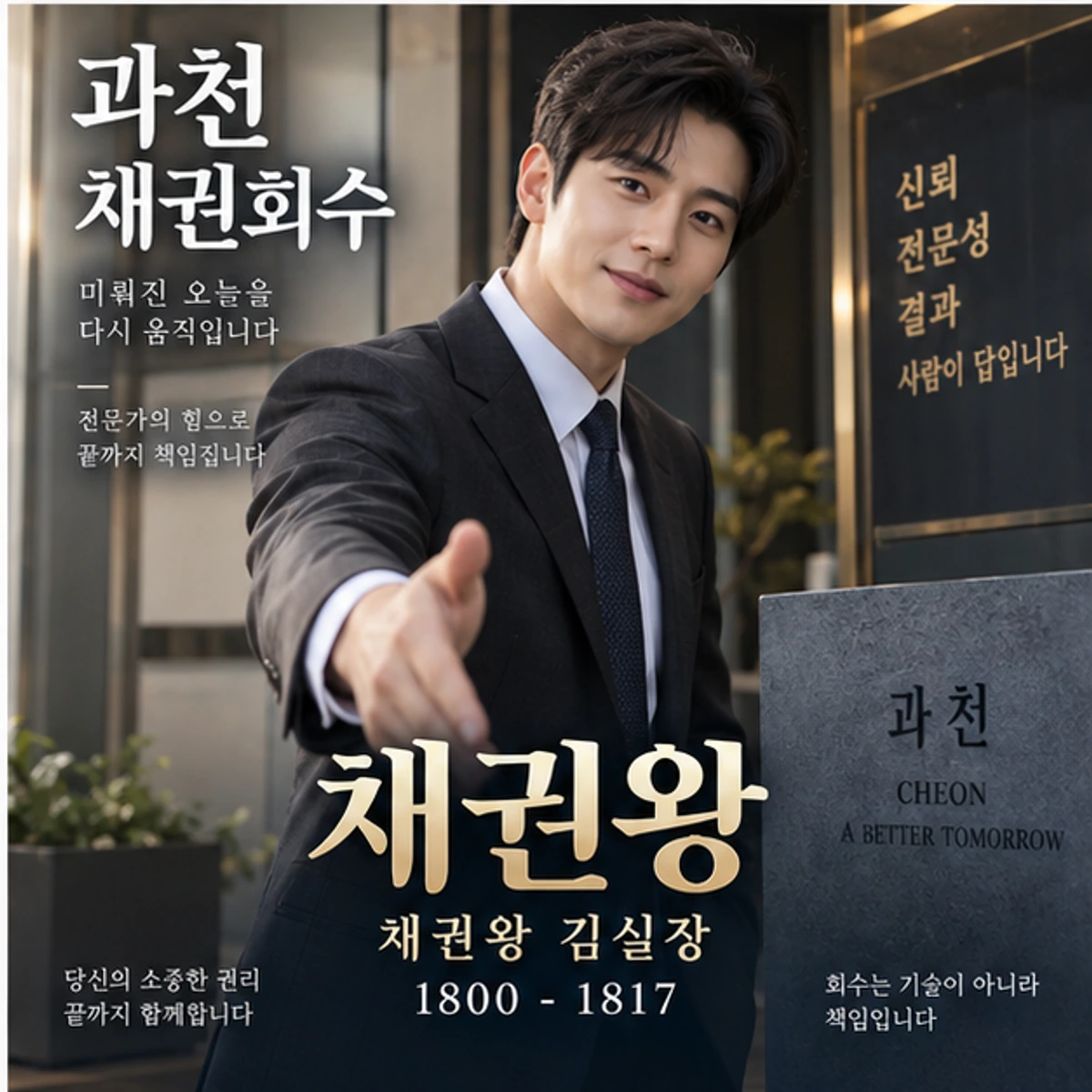 과천 채권회수 자료를 검토하는 김실장