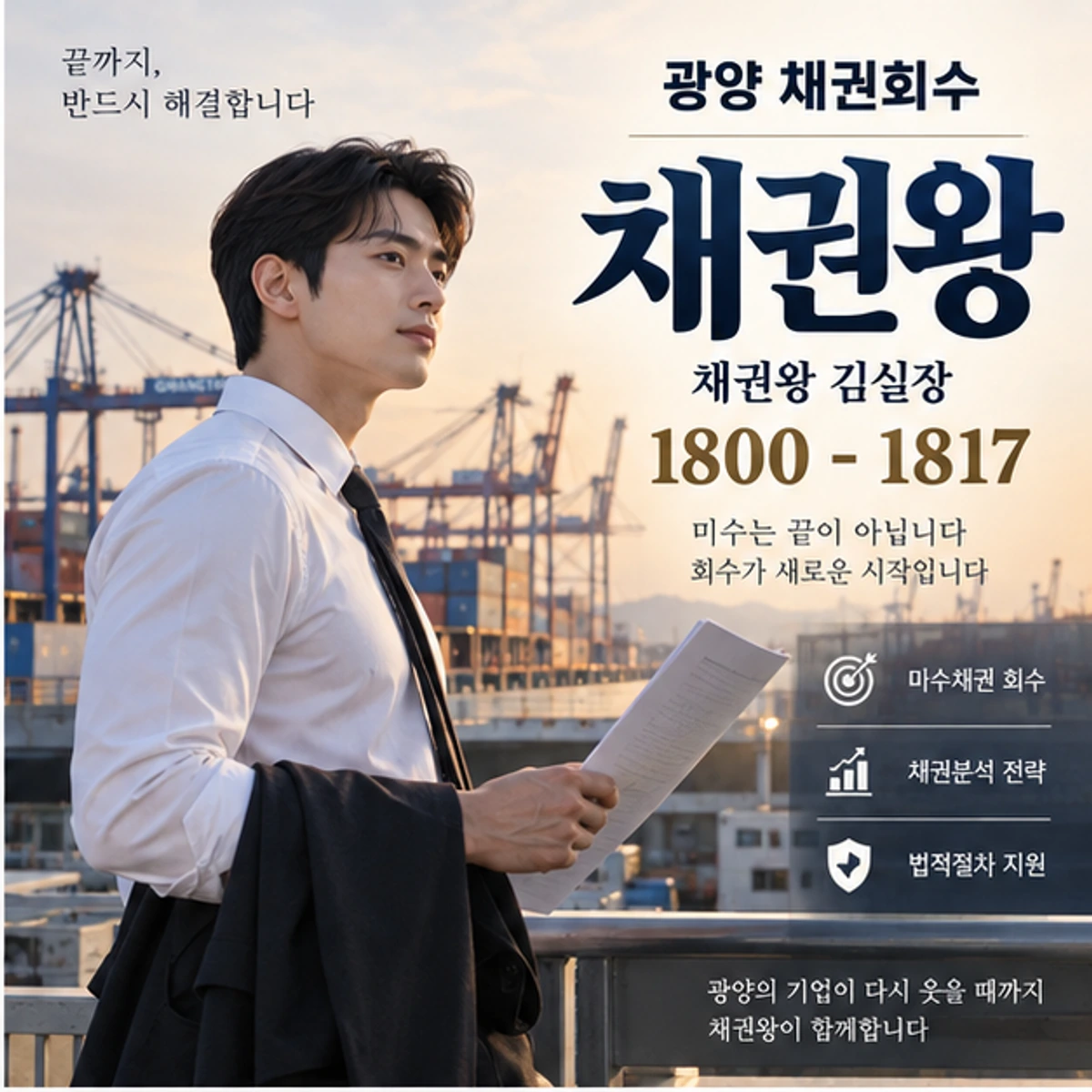 광양 채권회수 자료를 검토하는 김실장