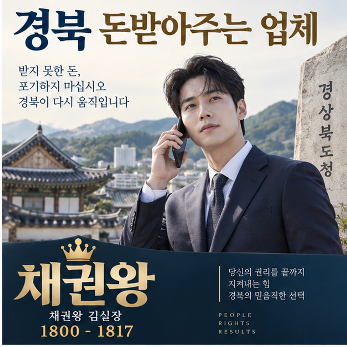 경북 돈받아주는 업체 자료를 검토하는 김실장