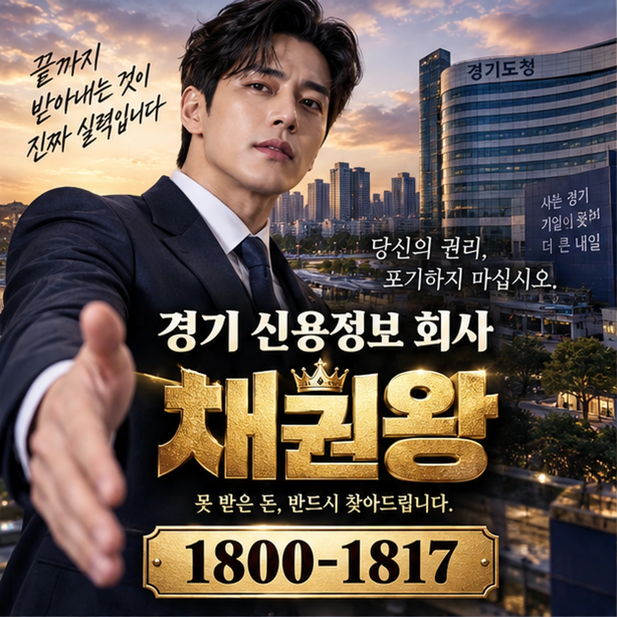경기 신용정보 회사 자료를 검토하는 김실장