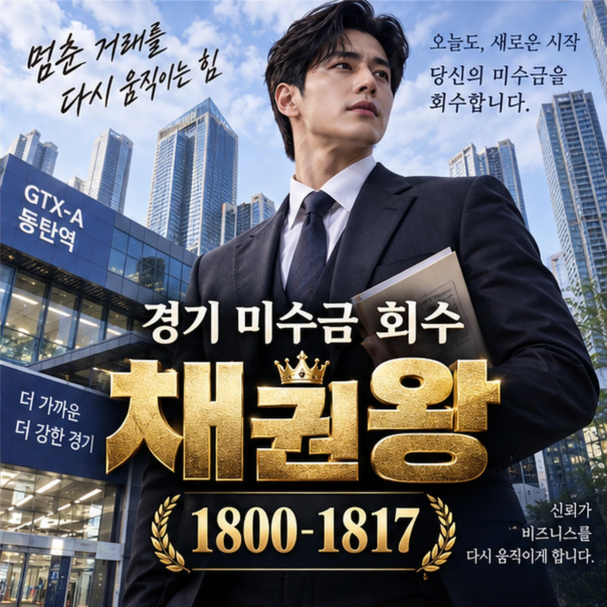 경기 미수금 회수 자료를 검토하는 김실장