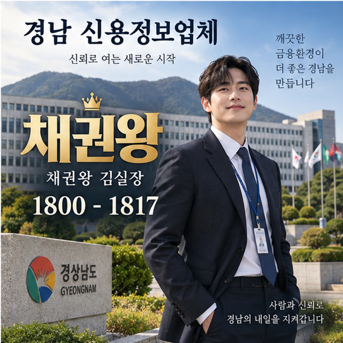 경남 신용정보업체 자료를 검토하는 김실장