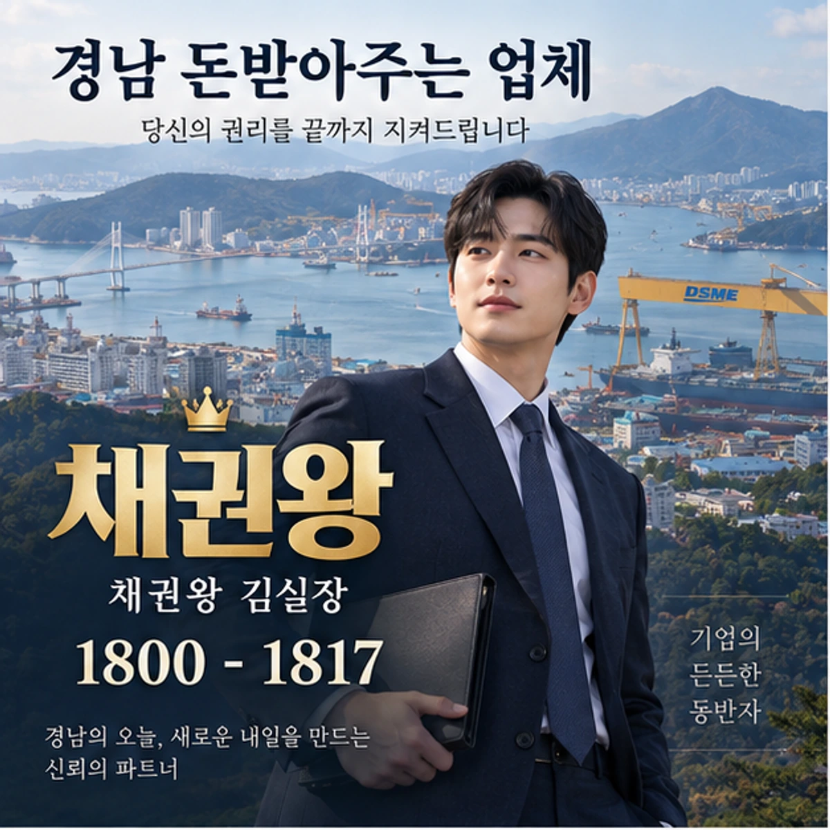경남 돈받아주는 업체 자료를 검토하는 김실장