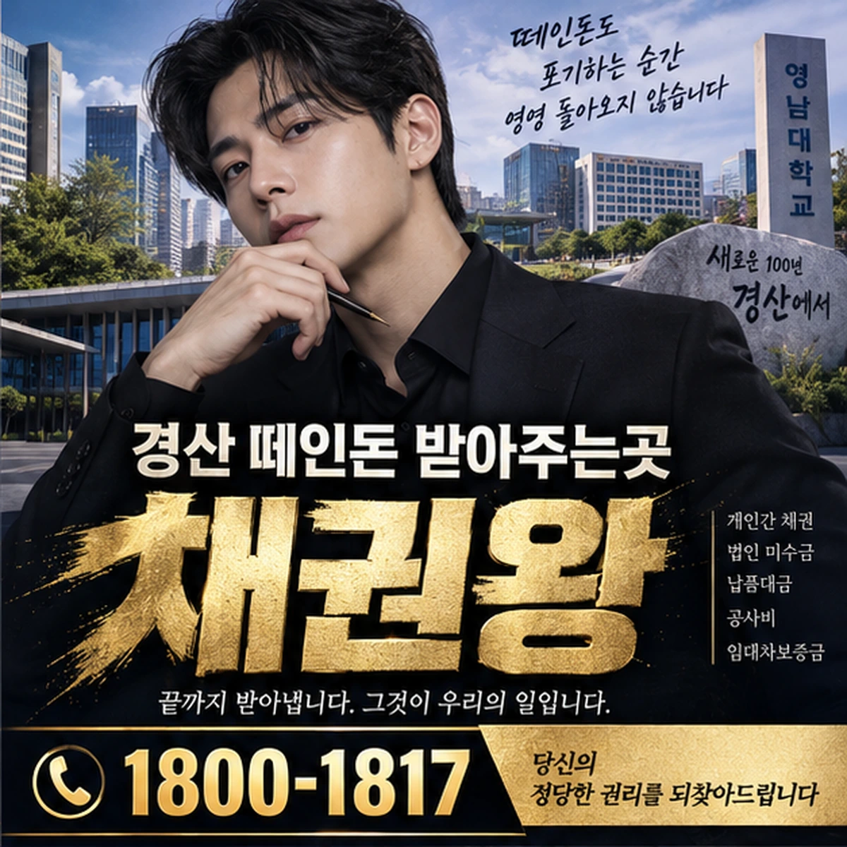 경산 떼인돈 받아주는곳 자료를 검토하는 김실장