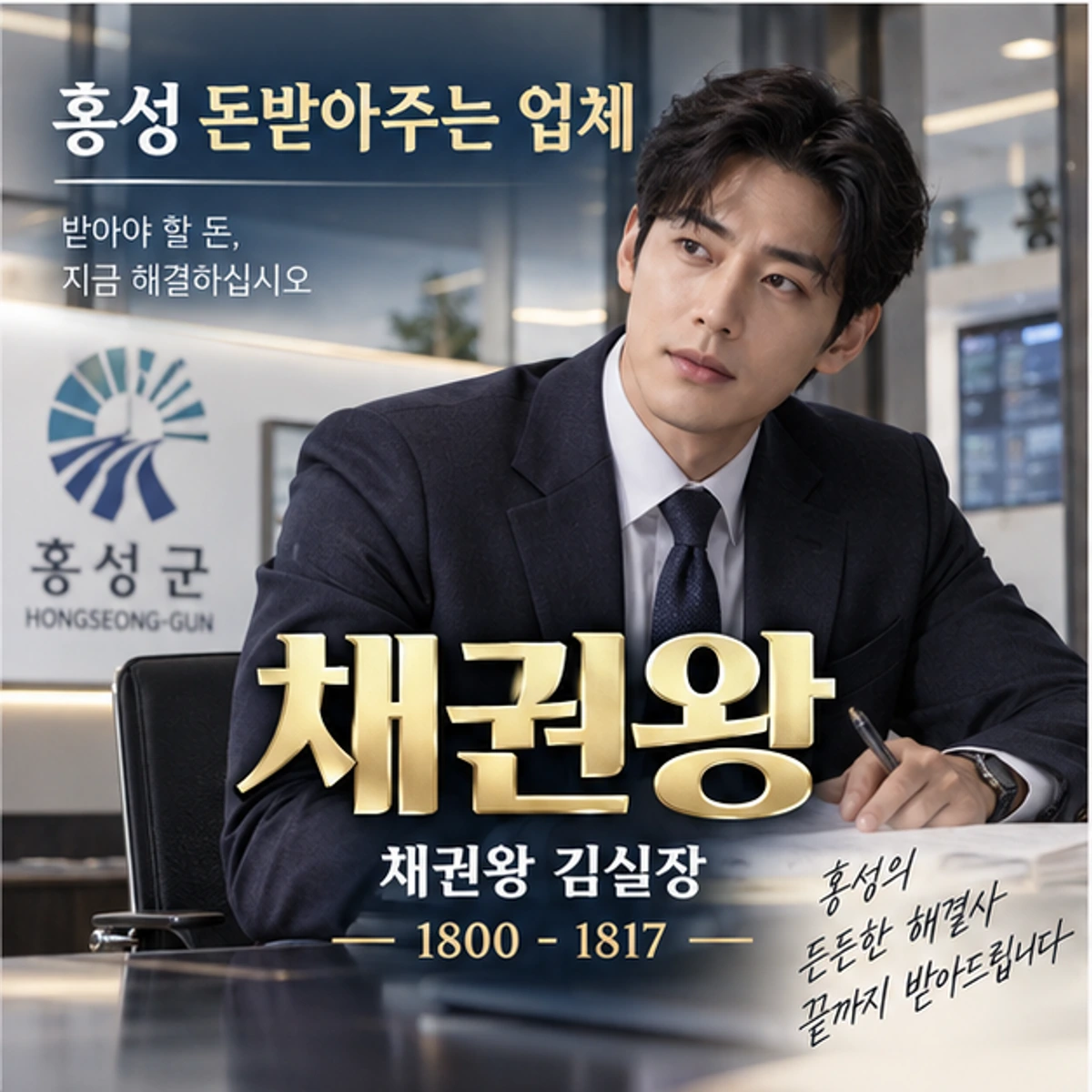 홍성 돈받아주는 업체 자료를 검토하는 김실장