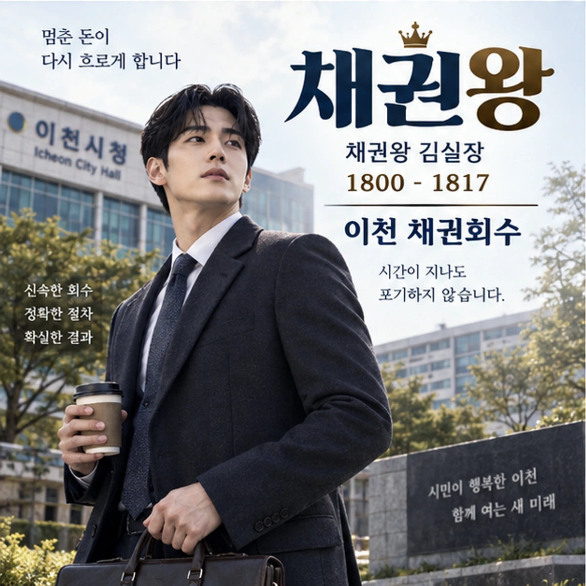 이천 채권회수 자료를 검토하는 김실장