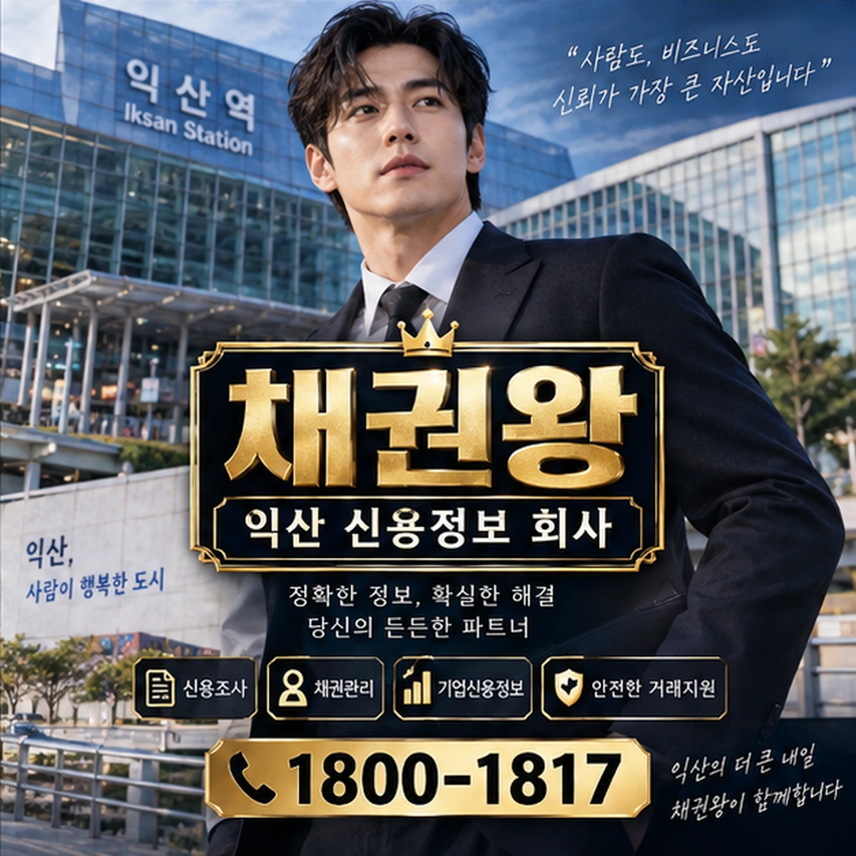 익산 신용정보 회사 자료를 검토하는 김실장