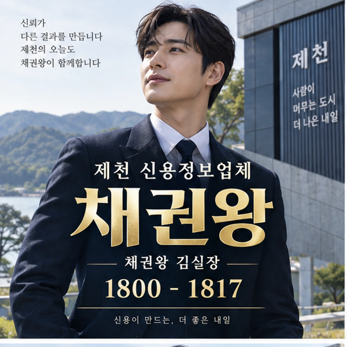 제천 신용정보업체 자료를 검토하는 김실장
