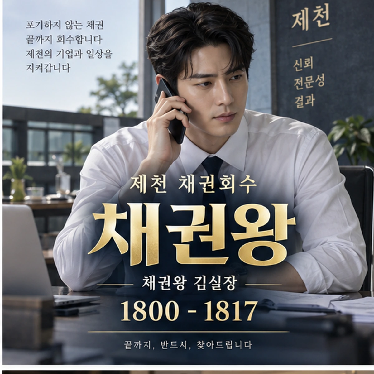 제천 채권회수 자료를 검토하는 김실장