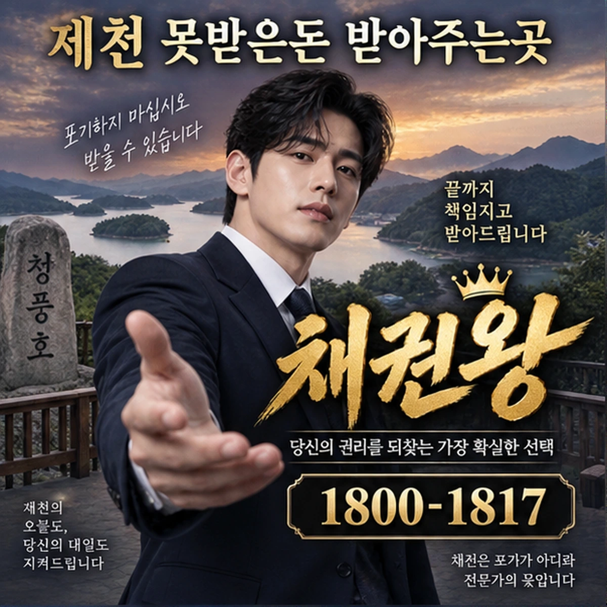 제천 못받은돈 받아주는곳 자료를 검토하는 김실장