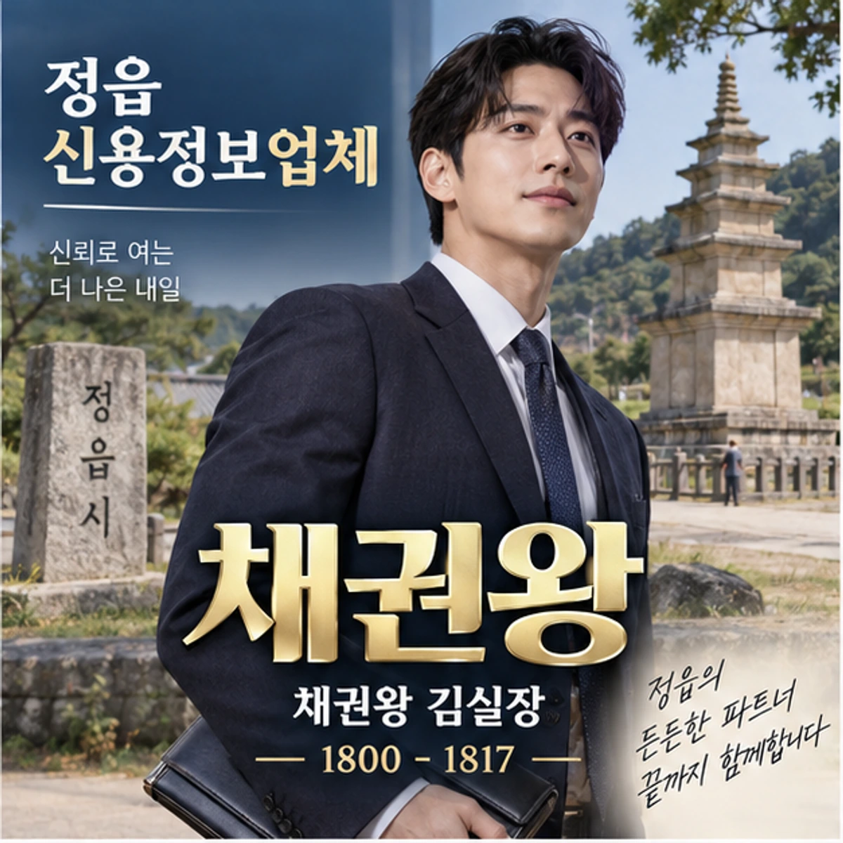 정읍 신용정보업체 자료를 검토하는 김실장