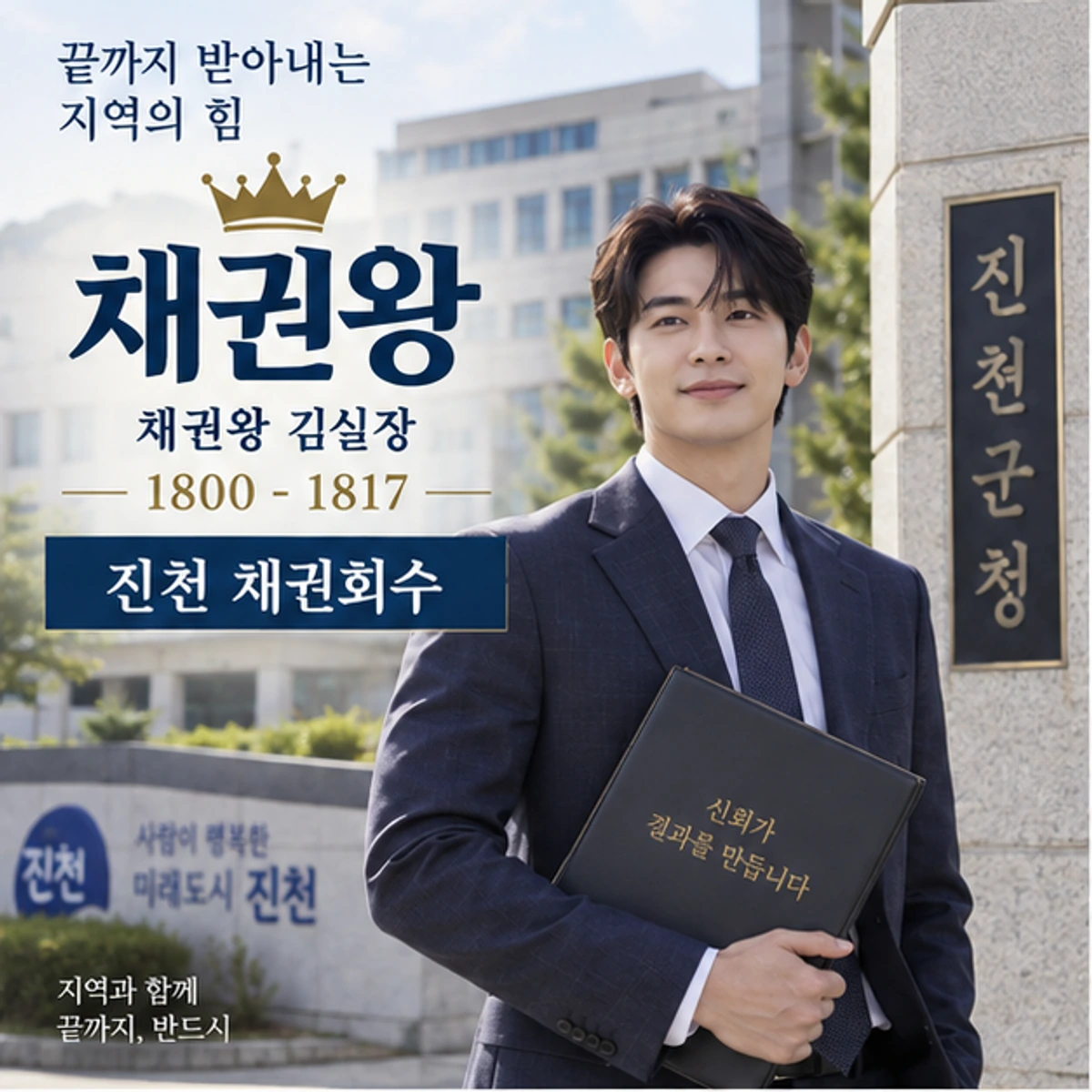 진천 채권회수 자료를 검토하는 김실장