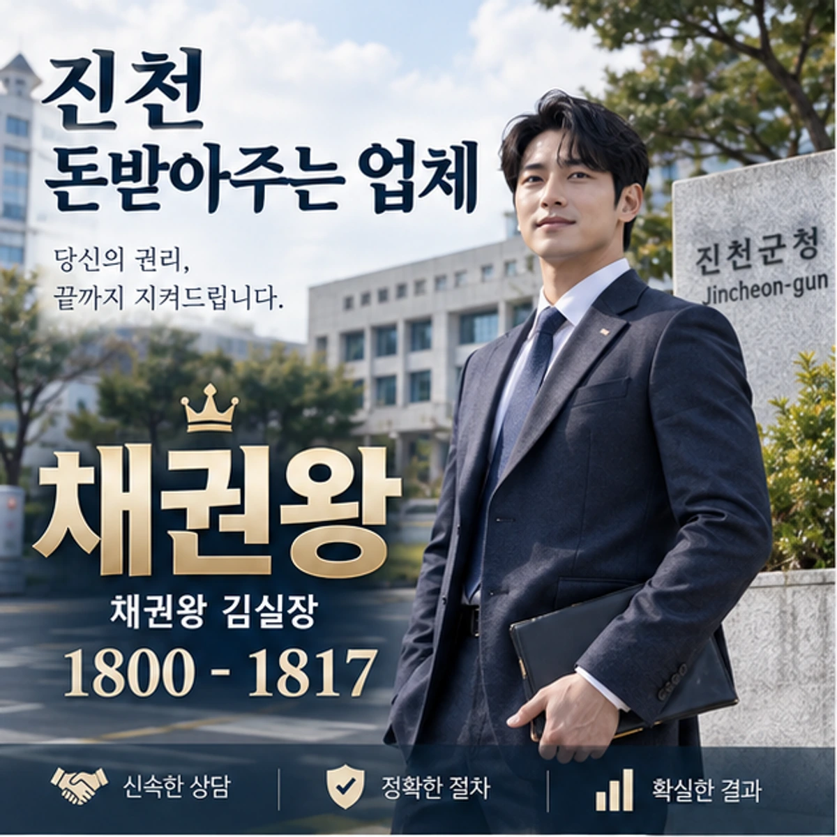 진천 돈받아주는 업체 자료를 검토하는 김실장