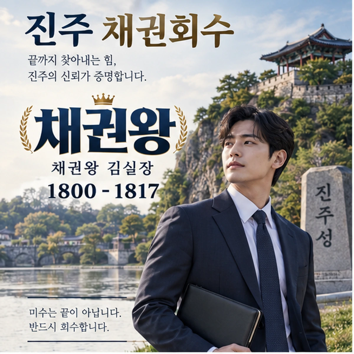 진주 채권회수 자료를 검토하는 김실장