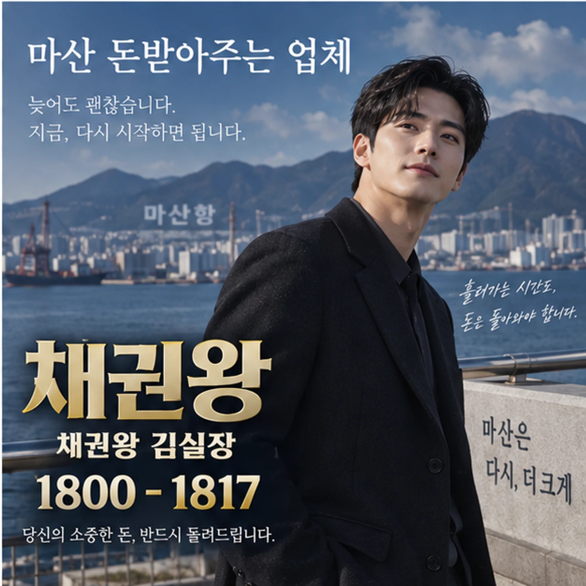 마산 돈받아주는 업체 자료를 검토하는 김실장