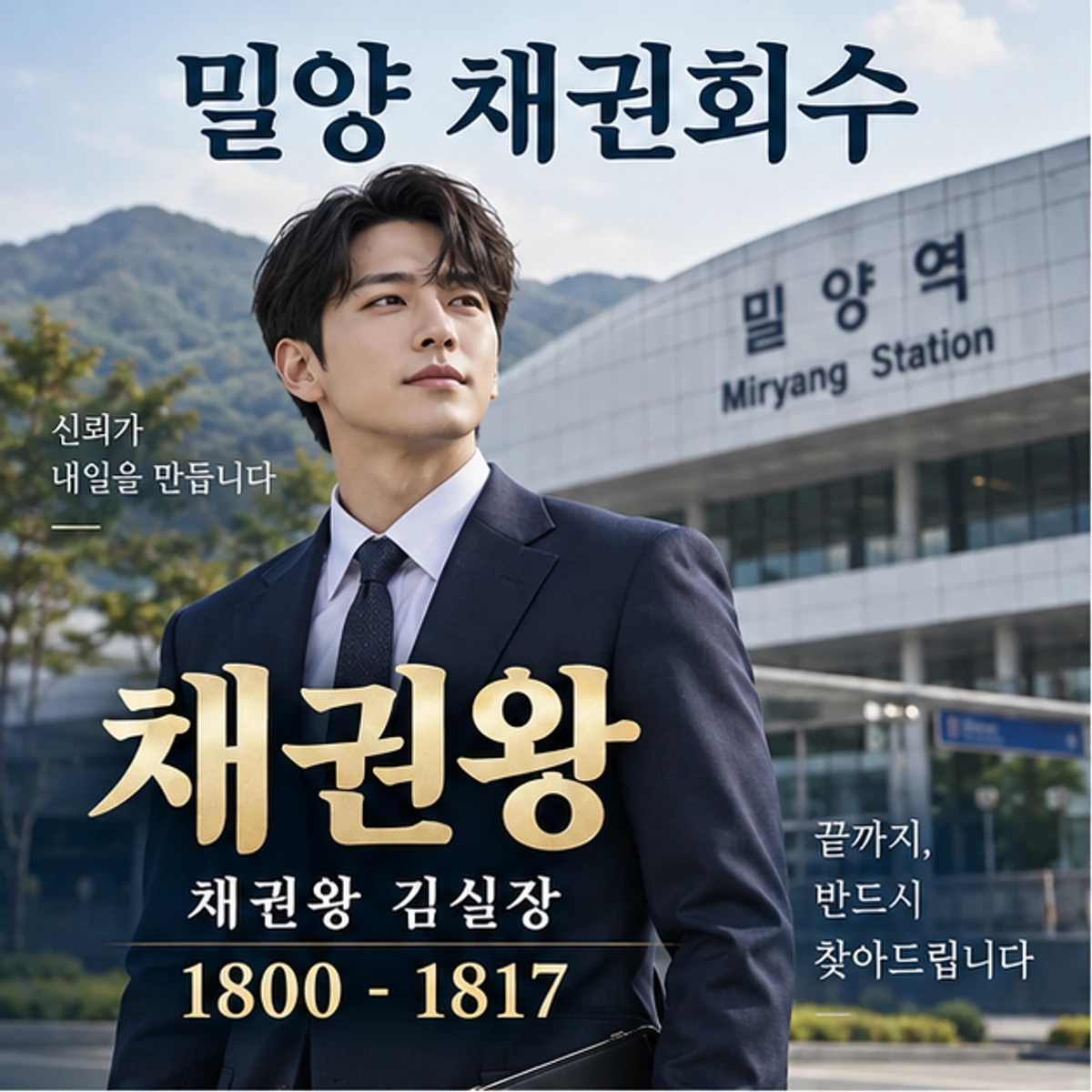 밀양 채권회수 자료를 검토하는 김실장