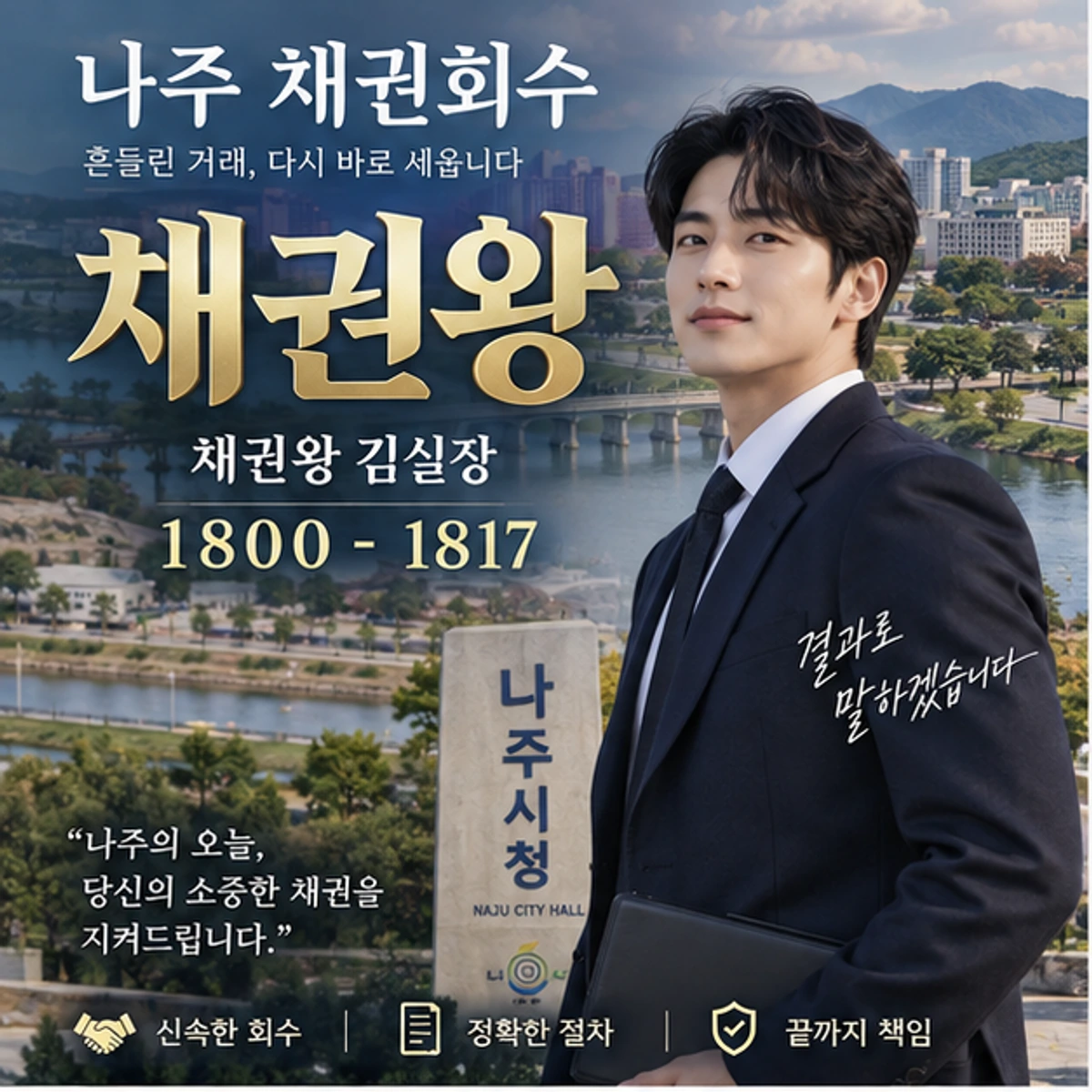 나주 채권회수 자료를 검토하는 김실장