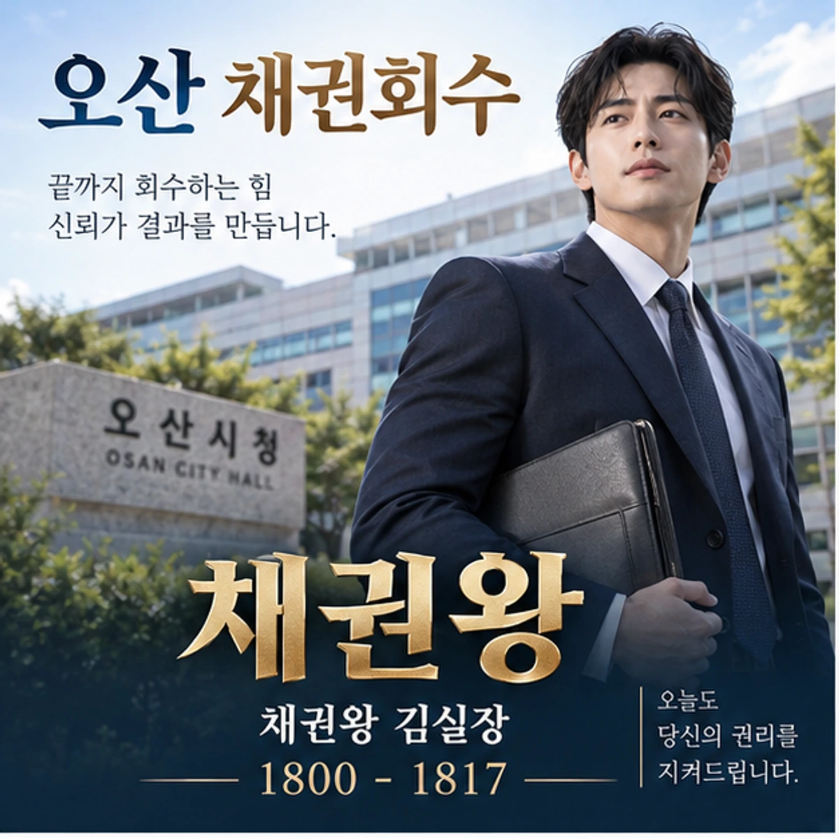 오산 채권회수 자료를 검토하는 김실장
