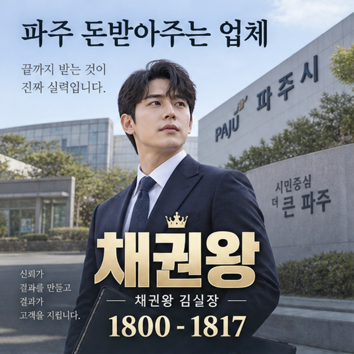파주 돈받아주는 업체 자료를 검토하는 김실장