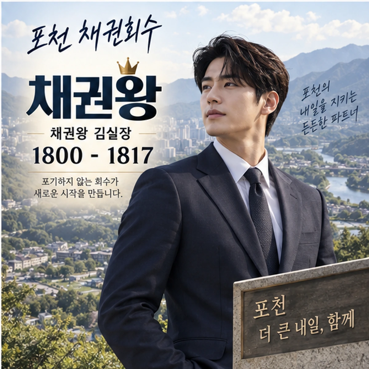 포천 채권회수 자료를 검토하는 김실장