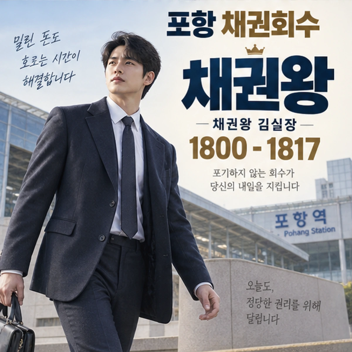 포항 채권회수 자료를 검토하는 김실장