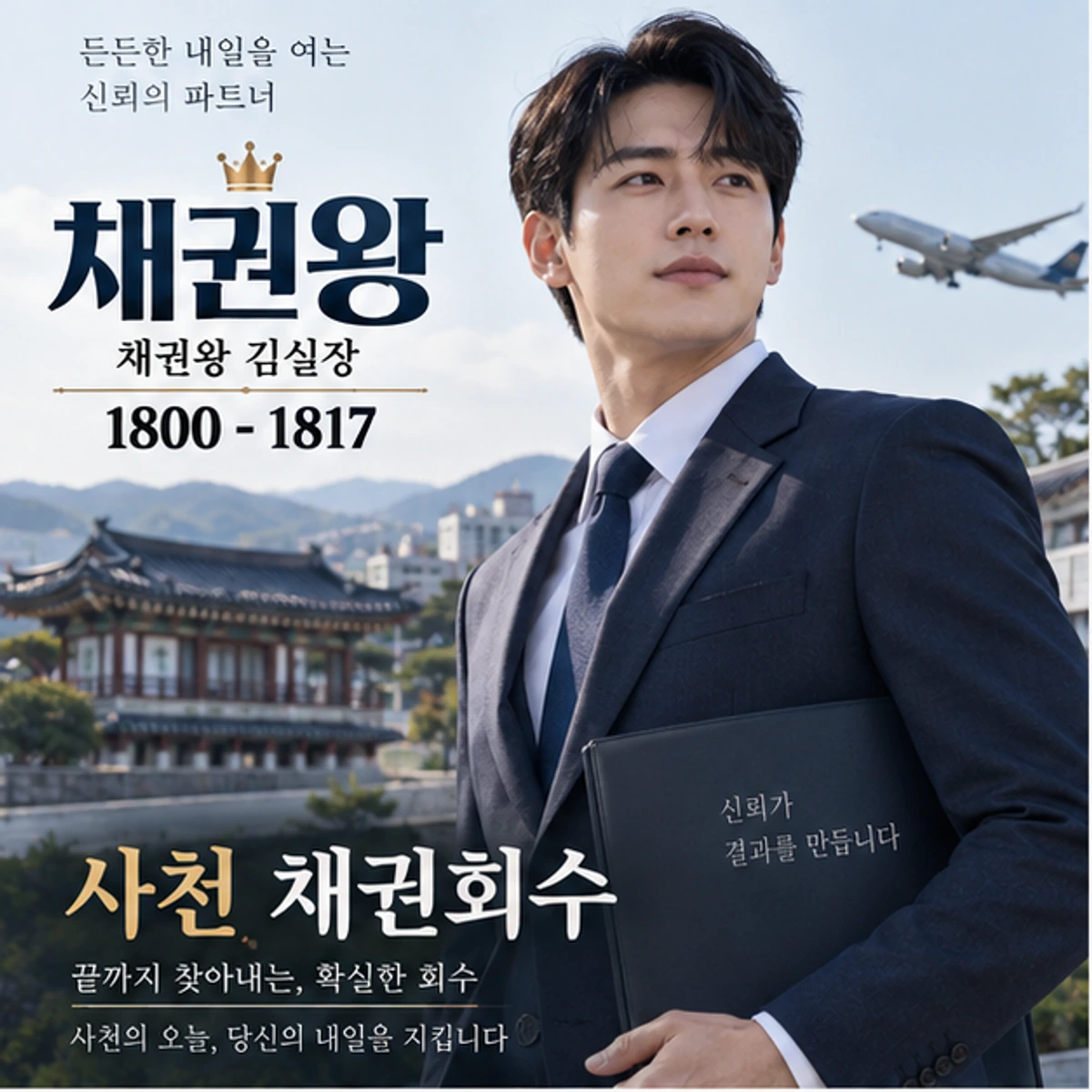 사천 채권회수 자료를 검토하는 김실장
