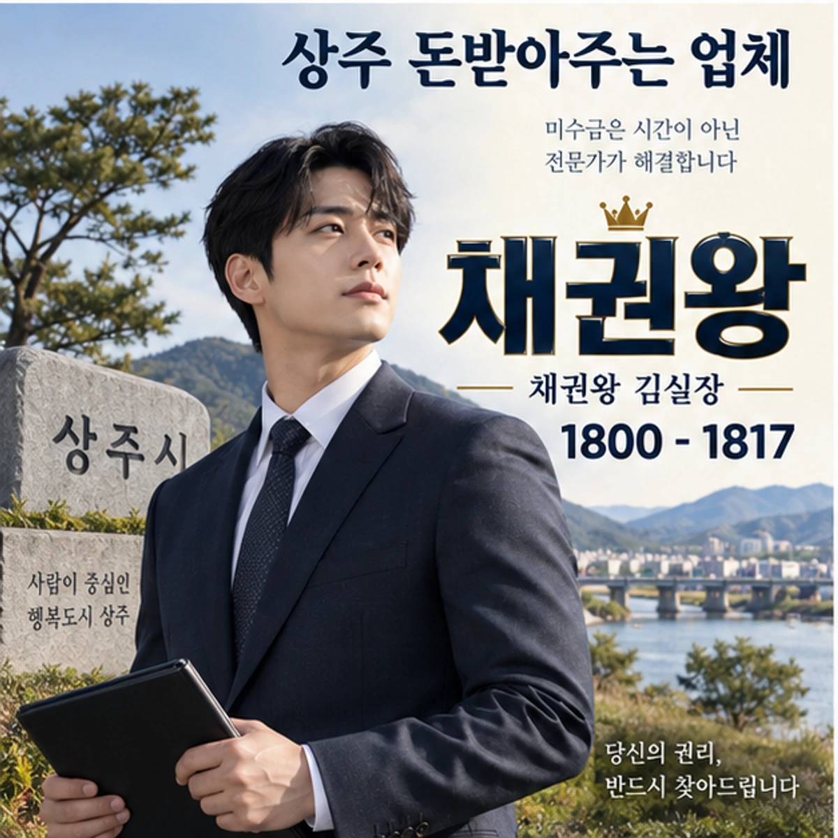 상주 돈받아주는 업체 자료를 검토하는 김실장