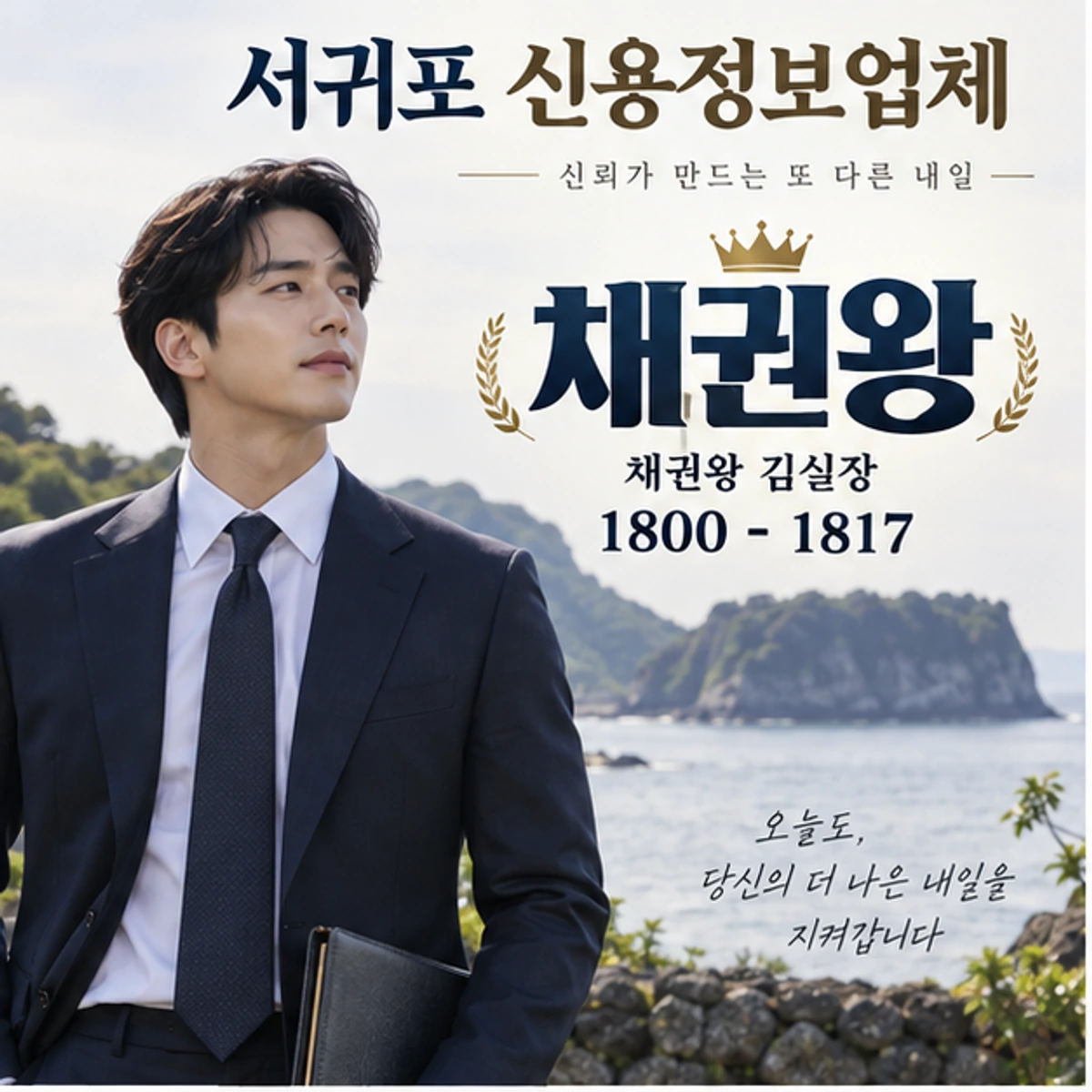 서귀포 신용정보업체 자료를 검토하는 김실장